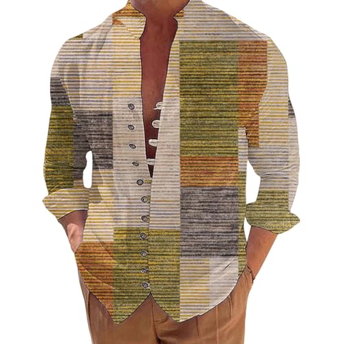 Herren Langarm Business hemden Knitterfreies Stretchhemd Regular Fit Freizeithemden Bügelleichtes Pullover Herren Set Schwarzes Hemd Herren Xxl Holzfällerhemd HerrenHerren Oberhemden Langarm von Generisch