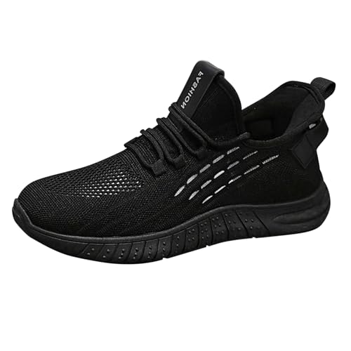 Herren-Laufschuhe, zum Reinschlüpfen, für Tennis, Walking, klobig, rutschfest, orthopädische Sportschuhe mit Fußgewölbeunterstützung, Memory-Schaum, leicht, atmungsaktiv, Komfort, Arbeit von Generisch