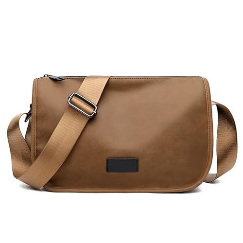Herren Leder Messenger Bag Stilvolle Crossbody Satchel Vintage Umhängetasche Casual und Mode Braun, khaki, Einheitsgröße Herren Leder Messenger Bag Stilvolle Crossbody Satchel Vintage Umhängetasche Casual und Mode Braun, khaki, Einheitsgröße von Generisch