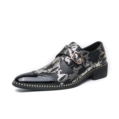 Herren-Lederkleid, Oxford-Schuhe, modisch, klassisch, spitzer Zehenbereich, niedrig, Business, formelle Derby-Schuhe für Herren, Schwarz , 44 EU Herren-Lederkleid, Oxford-Schuhe, modisch, klassisch, spitzer Zehenbereich, niedrig, Business, formelle Derby-Schuhe für Herren, Schwarz , 44 EU von Generisch