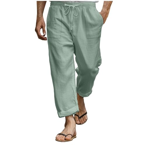 Herren Leinenhose Lang Leicht Sommerhose Einfarbiges Loose Fit Bequeme Freizeithose Mit Kordelzug Für Urlaub Strand Alltag Freizeithose Herren Lang Große Größen Einfach Mode Herren Leinenhose Lang Leicht Sommerhose Einfarbiges Loose Fit Bequeme Freizeithose Mit Kordelzug Für Urlaub Strand Alltag Freizeithose Herren Lang Große Größen Einfach Mode von Generisch