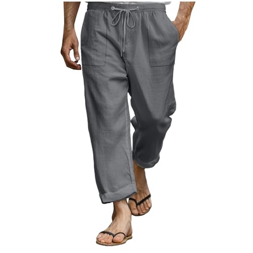 Herren Leinenhose Mit Kordelzug Leicht Sommerhose Freizeithose Strandhose Urlaub Einfarbig Leinen Hosen Lange Mit Tasche Chino Hose Herren Baggy Lässig Leicht Herren Leinenhose Mit Kordelzug Leicht Sommerhose Freizeithose Strandhose Urlaub Einfarbig Leinen Hosen Lange Mit Tasche Chino Hose Herren Baggy Lässig Leicht von Generisch