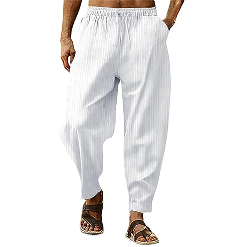 Herren Leinenhose Mit Kordelzug Loose Fit Sommerhose Leichte Strandhose Einfarbig Hose Lang Für Männer Freizeithose Urlaub Alltag Leichte Sommerhose Herren Weit Bequem Atmungsaktiv Herren Leinenhose Mit Kordelzug Loose Fit Sommerhose Leichte Strandhose Einfarbig Hose Lang Für Männer Freizeithose Urlaub Alltag Leichte Sommerhose Herren Weit Bequem Atmungsaktiv von Generisch