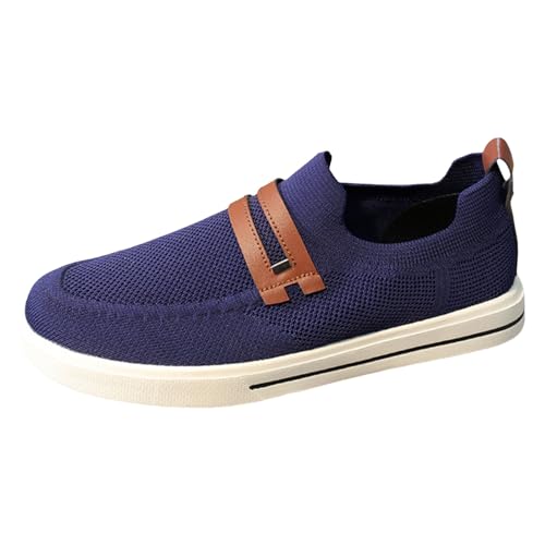 Herren Loafer, Mokassins Herren Comfort Slipper Business Loafer Klassische Herrenschuhe Slip on Gummi Sohle Bootsschuhe Leder Anzugschuhe Flache Hausschuhe Weich Moccasins Blau Herren Loafer, Mokassins Herren Comfort Slipper Business Loafer Klassische Herrenschuhe Slip on Gummi Sohle Bootsschuhe Leder Anzugschuhe Flache Hausschuhe Weich Moccasins Blau von Generisch