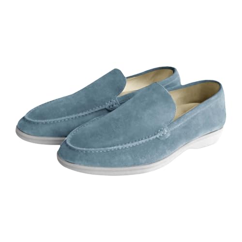 Herren Loafer Flacher Slipper Wildleder Penny Loafers Gemütlich Fahrende Schuhe Mokassin Slippers Einfarbig Mokassins Modische Herrenschuhe Slip On Fahren Schuhe Business Schuhe von Generisch