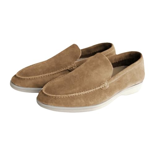 Herren Loafer Flacher Slipper Wildleder Penny Loafers Gemütlich Fahrende Schuhe Mokassin Slippers Einfarbig Mokassins Modische Herrenschuhe Slip On Fahren Schuhe Business Schuhe von Generisch