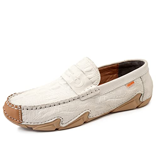 Herren Loafers, modische Schlupfschuhe, Freizeitschuhe, Penny-Loafer, Fahren, Walkingschuhe für Herren, beige, 39 2/3 EU Herren Loafers, modische Schlupfschuhe, Freizeitschuhe, Penny-Loafer, Fahren, Walkingschuhe für Herren, beige, 39 2/3 EU von Generisch