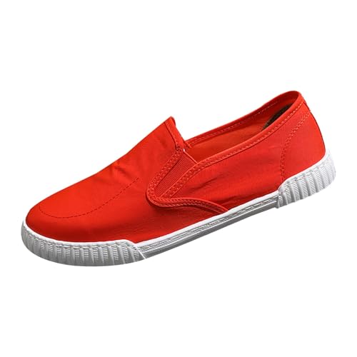 Herren Low-Top Sneaker, Männer Halbschuhe, Sommerschuhe aus Segeltuch, Canvas, Espadrilles Mokassins Atmungsaktiv Flache Slipper Slip on Loafer Weich Comfort Klassische Schuhe von Generisch