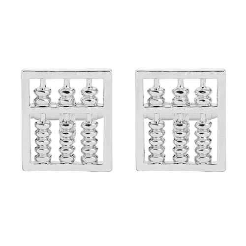 Herren-Manschettenknöpfe, französisches Hemd, Abakus, Herrenbekleidung, Manschettenknöpfe von Generisch