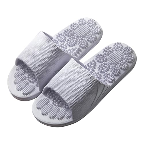 Herren Massage Hausschuhe Home New Summer Outside Non Slip Breathable Foot Acupuncture Point Foot Massage Sandals Male Sock Slippers Men Goofy, violett, 42 2/3 EU von Generisch