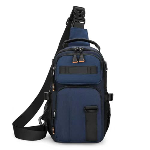 Herren Messenger Bag Bequeme Handtasche Große Kapazität Schultasche Geeignet für die Aufbewahrung von Lehrbüchern und Studium Schreibwaren, dunkelblau, 18 x 8 x 32cm / 7 x 3.1 x 12.5in von Generisch