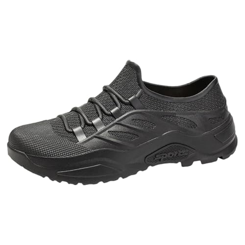 Herren-Netz-Schuhe zum Reinschlüpfen, atmungsaktive Trekkingschuhe für Herren, Slip-On-Laufschuh, leichter Sportschuh, Fitnessstudio, Jogging-Sneaker, lässige Walking-Sneaker, rutschfeste Loafers von Generisch