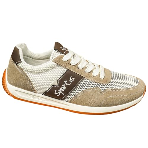 Herren Orthopädische Walking-Sneaker Leichte Turnschuhe Sommer Retro Deutsche Training Gump Schuhe Trendy Atmungsaktives Tuch Trendy Leichte Weiche Unterseite Sportschuhe, beige, 6.5 UK 3X-Narrow Herren Orthopädische Walking-Sneaker Leichte Turnschuhe Sommer Retro Deutsche Training Gump Schuhe Trendy Atmungsaktives Tuch Trendy Leichte Weiche Unterseite Sportschuhe, beige, 6.5 UK 3X-Narrow von Generisch
