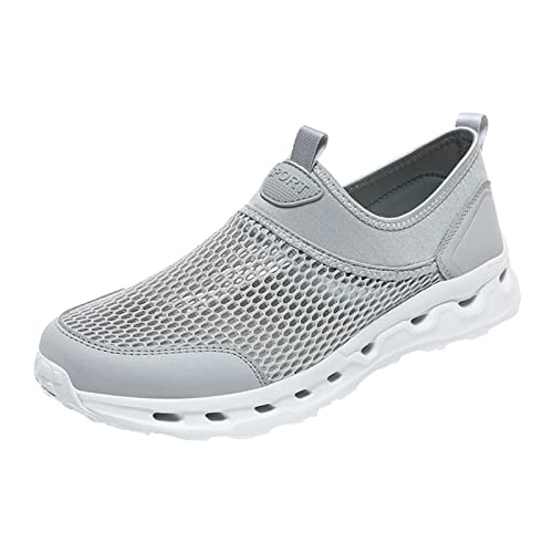 Herren Outdoor Fitnessschuhe Atmungsaktive Mesh Schuhe Slipper Sportschuhe Flache Sneaker Slip On Herren Turnschuhe wasserdichte Extra Leichte Aquaschuhe Schnell Trocknende Sommerschuhe Strandschuhe von Generisch