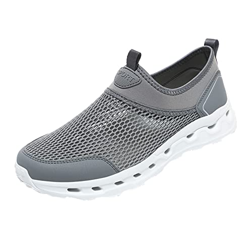 Herren Outdoor Fitnessschuhe Atmungsaktive Mesh Schuhe Slipper Sportschuhe Flache Sneaker Slip On Herren Turnschuhe wasserdichte Extra Leichte Aquaschuhe Schnell Trocknende Sommerschuhe Strandschuhe von Generisch