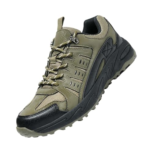 Herren Outdoor Sneaker Wasserdicht Leichte Trekkingschuhe Rutschfest Abriebfest Wanderschuhe Mode Freizeit Walkingschuhe Wasserdicht Arbeitsschuhe Dicker Sohle Sportschuhe Winddicht Kletterschuhe von Generisch