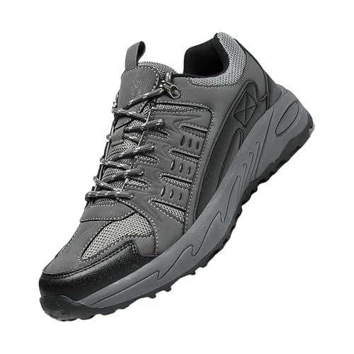 Herren Outdoor Sneaker Wasserdicht Leichte Trekkingschuhe Rutschfest Abriebfest Wanderschuhe Mode Freizeit Walkingschuhe Wasserdicht Arbeitsschuhe Dicker Sohle Sportschuhe Winddicht Kletterschuhe von Generisch