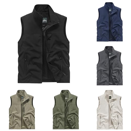 Herren Outdoor Weste mit Vielen Taschen Ärmellose Anglerweste Leicht Atmungsaktiv Ärmellose Jacke Jagd Fotografie Camping Sommer Multifunktionsweste Nylon Angeln Weste Herren Outdoor Weste mit Vielen Taschen Ärmellose Anglerweste Leicht Atmungsaktiv Ärmellose Jacke Jagd Fotografie Camping Sommer Multifunktionsweste Nylon Angeln Weste von Generisch