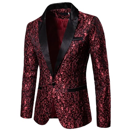 Herren Pailletten Sakko Glitzer Sakko Herren Gold Glitzer Blazer Slim Fit Hochzeit Mantel Langarm Hippie Anzugsakko Disco Vintage Herrenjacke Freizeit EIN-Knopf Glitter Anzug Jacke Karneval Kostüm Herren Pailletten Sakko Glitzer Sakko Herren Gold Glitzer Blazer Slim Fit Hochzeit Mantel Langarm Hippie Anzugsakko Disco Vintage Herrenjacke Freizeit EIN-Knopf Glitter Anzug Jacke Karneval Kostüm von Generisch