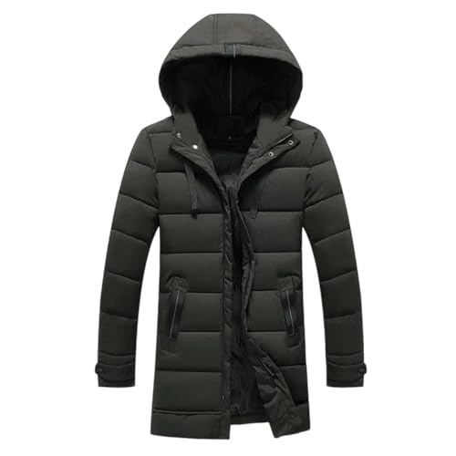 Herren-Parka, Übergröße, super warm, dick, Winter-Parka, lange Mäntel mit Kapuze, En8, L von Generisch
