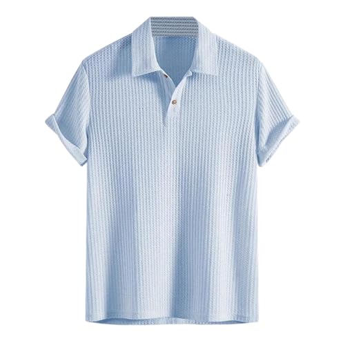 Herren Polo Shirt Strick Poloshirt 2025 Regular Sportshirt Passform Workout Fitnessshirt Kontraststreifen Strand Fitness Sweatshirt Herren Polo Shirt Strick Poloshirt 2025 Regular Sportshirt Passform Workout Fitnessshirt Kontraststreifen Strand Fitness Sweatshirt von Generisch