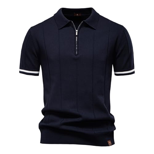 Herren Poloshirt Kurzarm Strick Polo T-Shirts mit Knopf Männer Polohemd Golf Shirt,Poloshirt Herren für Arbeit/Urlaub Herren Poloshirt Kurzarm Strick Polo T-Shirts mit Knopf Männer Polohemd Golf Shirt,Poloshirt Herren für Arbeit/Urlaub von Generisch
