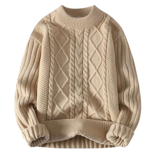Herren Pullover Winter Warm Einfarbig mit Rundhals Freizeit Pullover Langarmshirt Slim fit Leicht Basic Y2K Pulli Winterpullover Strickpullover Elegant Fleece Pullover Langarm Sweatshirt Sale Herren Pullover Winter Warm Einfarbig mit Rundhals Freizeit Pullover Langarmshirt Slim fit Leicht Basic Y2K Pulli Winterpullover Strickpullover Elegant Fleece Pullover Langarm Sweatshirt Sale von Generisch