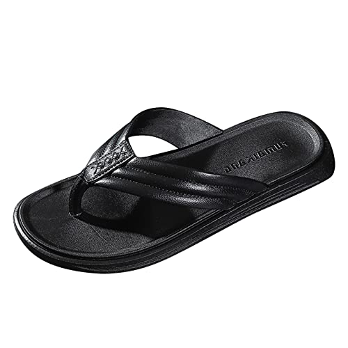 Herren Sandalen Flache Flip Flops Sommer Strand Schuhe Rutschfeste Flipflops Leichte Badeschuhe Bequeme Zehentranner Offener Zeh Pantoletten Badeschuhe Hausschuhe Slipper Slides von Generisch