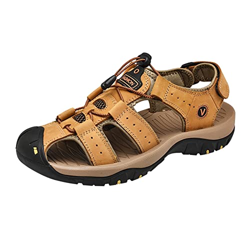 Herren Sandalen Water-proof Wandersandale Sandalen Outdoor Sommer Walking Strand Wandern Angeln Barfuß Schuhe Schuhe Ledersandalen für Herren Alias Herren Sport Outdoor Sandalen Sommer Verstellbare von Generisch