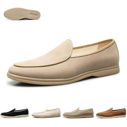 Herren-Schlupfschuhe aus Wildleder, lässig, formell, leicht, Mokassins, Anzugschuhe für Fahren, Urlaub, Arbeiten, khaki, 46 EU Herren-Schlupfschuhe aus Wildleder, lässig, formell, leicht, Mokassins, Anzugschuhe für Fahren, Urlaub, Arbeiten, khaki, 46 EU von Generisch