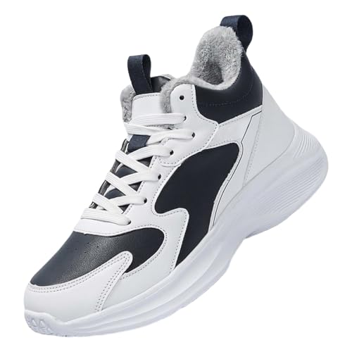 Herren Schneeschuhe Gefüttert, Sportschuhe Herren Warm, Sneaker Mit Schnürung Winterschuhe rutschfest Outdoorschuhe Atmungsaktiv Wanderschuhe Leichtgewicht Klassischer Joggingschuhe von Generisch