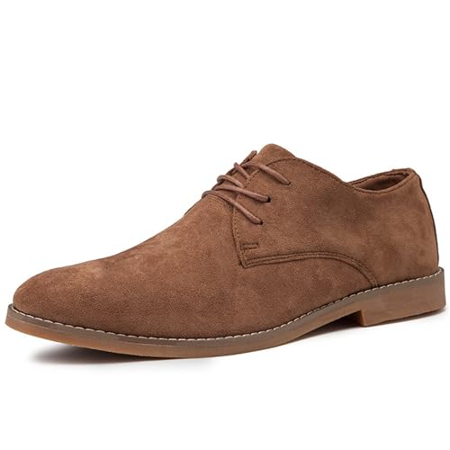 Herren-Schuhe, modisch, britischer Stil, Wildleder, spitz, Oxford-Schuhe, Business, lässig, bequem, rutschfest, klassisch, Anzugschuhe, braun, 44 EU Herren-Schuhe, modisch, britischer Stil, Wildleder, spitz, Oxford-Schuhe, Business, lässig, bequem, rutschfest, klassisch, Anzugschuhe, braun, 44 EU von Generisch