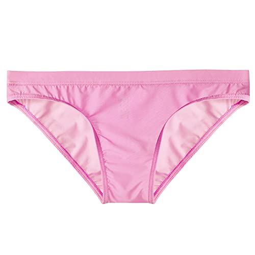 Herren Slip Eisseide Transparenter Bequem Unterwäsche Herren Sport Unterhosen Atmungsaktiv Männer Slips Niedrige Taille Unterhose 2025 Sportunterwäsche Sexy Underwear (M) von Generisch