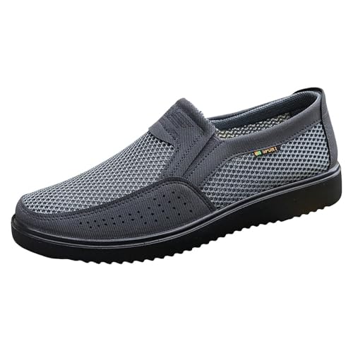 Herren Slipper Sommer, Mokassins Herren Klassische Bootsschuhe Business Slipper Slip on Herrenschuhe Weich Flache Hausschuhe Leder Anzugschuhe Comfort Loafer Gummi Sohle Moccasins Grau Herren Slipper Sommer, Mokassins Herren Klassische Bootsschuhe Business Slipper Slip on Herrenschuhe Weich Flache Hausschuhe Leder Anzugschuhe Comfort Loafer Gummi Sohle Moccasins Grau von Generisch