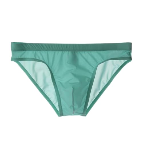 Herren Slips Low Rise Reizvoll Transparent Sommer Ice Silk Etotik Briefs Shorts Slips Unterhose Bikini Unterwäsche Ultra Dünne Atmungsaktive Höschen Unterwäsche von Generisch