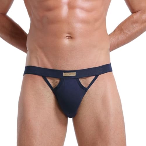 Herren Slips Unterhosen Atmungsaktiv Bequem Unterwäsche Herren Sexy Niedrige Taille Unterhosen Männer Brief Men Underwear Sexy String Tanga Männer Kleine Geschenke für Männer 2025 (A3-BU2, M) von Generisch