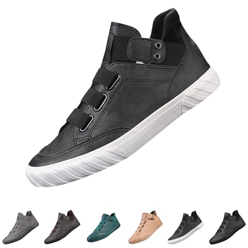 Herren-Sneaker, hohe Passform, weite Passform, Baumwoll-Leinen, atmungsaktiv, Deck-Boot, Freizeitschuhe, bequem, leicht, rutschfest, klassische Wander-Sneaker, weiß, 39 2/3 EU Herren-Sneaker, hohe Passform, weite Passform, Baumwoll-Leinen, atmungsaktiv, Deck-Boot, Freizeitschuhe, bequem, leicht, rutschfest, klassische Wander-Sneaker, weiß, 39 2/3 EU von Generisch
