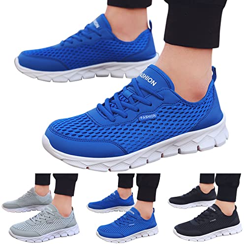 Herren Sneaker Atmungsaktiv Turnschuhe Leicht Laufschuhe Walking Schuhe Herren Breit Joggingschuhe Mesh Hallenschuhe Mit Erhöhung Sneakers Mit Weißer Sohle Trainingsschuhe Gedämpft Schlüpfschuhe von Generisch