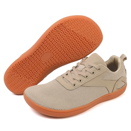 Herren Sneaker Barfußschuhe Herren Barfuss Schuhe Leicht Atmungsaktiv Fitnessschuhe Walkingschuhe mit Breite Zehenbox Sneaker Walkingschuhe Straßenlaufschuhe Barfußschuhe Turnschuhe von Generisch