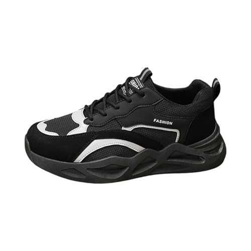 Herren Sneakers Mode Sportschuhe Einfarbig Freizeitschuhe rutschfeste Turnschuhe Leichte Atmungsaktive Joggingschuhe Fitnessschuhe Sommer Outdoor Wanderschuhe Laufschuhe von Generisch