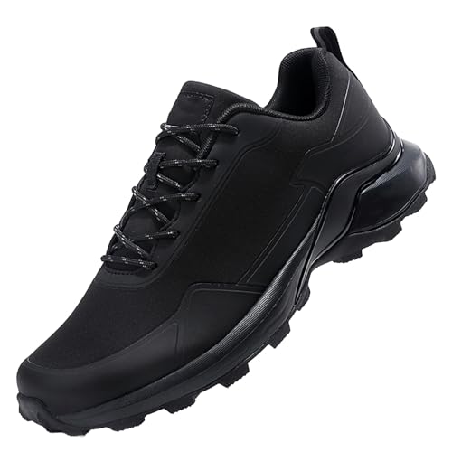 Herren Sommer Leder Outdoor Wanderschuhe Reisen Wandern Freizeit Laufen Sportschuhe Herren Lauf-Sneaker Größe 9, Schwarz , 42.5 EU Herren Sommer Leder Outdoor Wanderschuhe Reisen Wandern Freizeit Laufen Sportschuhe Herren Lauf-Sneaker Größe 9, Schwarz , 42.5 EU von Generisch