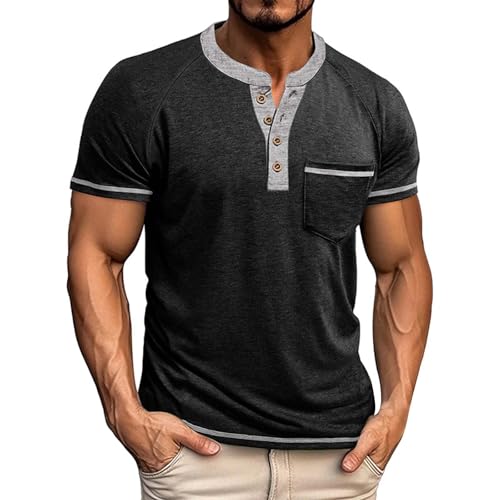 Herren Sommer T-Shirt Rundhals Ausschnitt Slim Fit Aus Weißes Schwarzes Basic Männer Tshirt Crew Neck Jungen Kurzarmshirt O-Neck Kurzarm Sleeve Top Lang Herren T Shirt Schwarz Modisch Und Vielseitig Herren Sommer T-Shirt Rundhals Ausschnitt Slim Fit Aus Weißes Schwarzes Basic Männer Tshirt Crew Neck Jungen Kurzarmshirt O-Neck Kurzarm Sleeve Top Lang Herren T Shirt Schwarz Modisch Und Vielseitig von Generisch