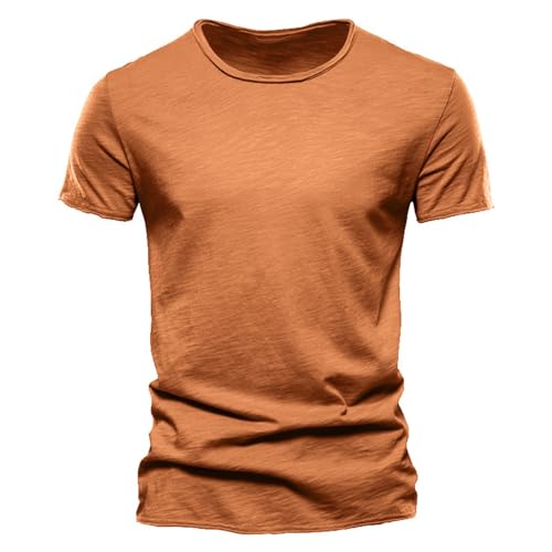 Herren Sommer T-Shirt V-Ausschnitt Slim Fit Baumwolle-Anteil Moderner Männer T-Shirt V-Neck Hoodie-Sweatshirt Kurzarm lang V Ausschnitt Herren T Shirt T Shirt Herren Baumwolle Oversize Tshirt Herren von Generisch