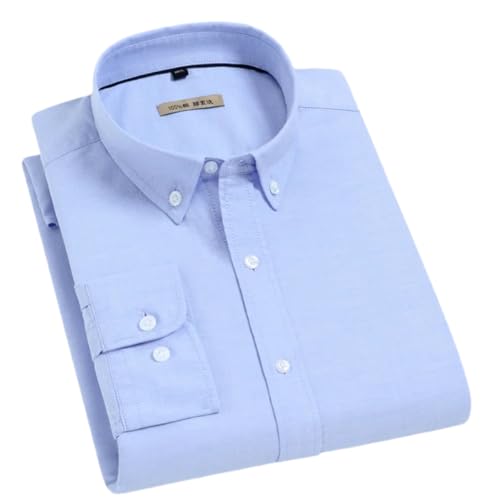 Herren-Sommerhemd aus Baumwolle, Oxford-Stoff, Business-Hemd, leger, normale Passform, Button-Down-Shirt, L916-71, M Herren-Sommerhemd aus Baumwolle, Oxford-Stoff, Business-Hemd, leger, normale Passform, Button-Down-Shirt, L916-71, M von Generisch