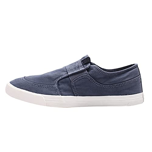 Herren-Sommerschuhe aus Segeltuch, Atmungsaktive Leichtgewicht Freizeitschuhe mit Antirutschsohle Freizeitschuhe Canvas Sneaker Casual Bequem Low-Top-Leinenschuh von Generisch