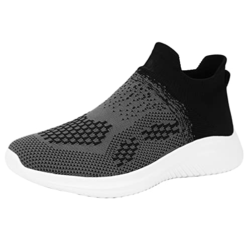 Herren Sportschuhe Barfußschuhe Leichtgewichts Atmungsaktiv Schuhe Casual Mesh Walking Sneakers Outdoor Indoor Fitnessschuhe Shoes Deodorant-Sportschuhe Für Training Trail Wander Joggen von Generisch