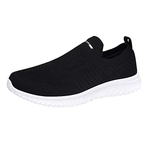 Herren Sportschuhe Breeze Schuhe Mesh Stoff Laufschuhe Atmungsaktiv Sportschuhe Ohne Schnürer Tennisschuhe Walkingschuhe Komfortabel Barfußschuhe Weichen Sohlen Wanderschuhe Joggingschuhe von Generisch