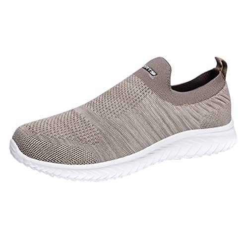 Herren Sportschuhe Breeze Schuhe Mesh Stoff Laufschuhe Atmungsaktiv Sportschuhe Ohne Schnürer Tennisschuhe Walkingschuhe Komfortabel Barfußschuhe Weichen Sohlen Wanderschuhe Joggingschuhe von Generisch