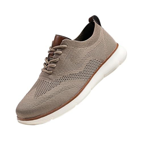 Herren Sportschuhe Weiße Sohle, Freizeitschuhe Herren Sportlich Schwarz Athletics Laufschuhe Flache Urbanschuhe Atmungsaktive Breezeschuhe Schnürhalbschuhe Mesh Walkingschuhe Wanderschuhe von Generisch