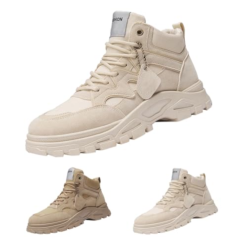 Herren Stiefeletten Ultralight Military Tactical Arbeit Stiefel KnöChelhoch Zoll Spitze Bis Atmungsaktiv Desert Boots Millit Stiefel Sicherheitsschuh Winterstiefel Mit Gepolstertem Kragen von Generisch